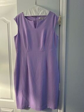 Kasper Lavender Midi Sheath Dress